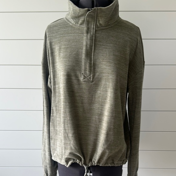 Avalanche pullover Olive Green High Neck size Large - Picture 1 of 9
